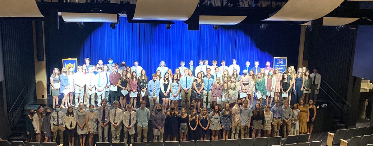 MrsJMadeira's tweet photo. Congratulations to the newest members of Madeira’s NHS and to our honorary teacher, Kelli Candella. Shout out to the officers for making this night happen! #madeirastrong https://t.co/TPUbNjVHd0