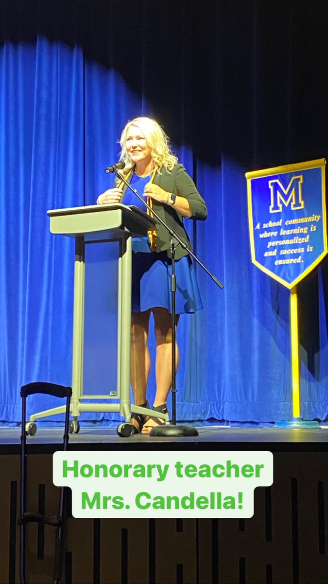 MrsJMadeira's tweet photo. Congratulations to the newest members of Madeira’s NHS and to our honorary teacher, Kelli Candella. Shout out to the officers for making this night happen! #madeirastrong https://t.co/TPUbNjVHd0