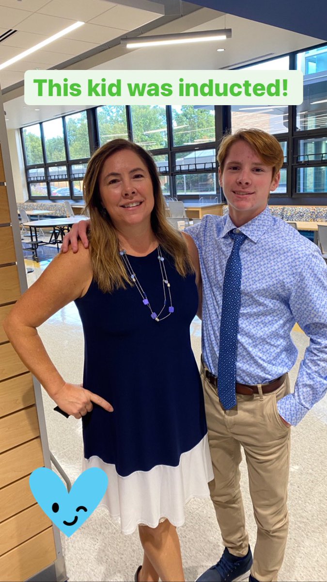MrsJMadeira's tweet photo. Congratulations to the newest members of Madeira’s NHS and to our honorary teacher, Kelli Candella. Shout out to the officers for making this night happen! #madeirastrong https://t.co/TPUbNjVHd0