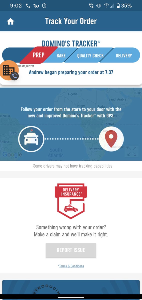 TypeFourty's tweet photo. Yo, @dominos I ordered at like 7:15, order was "being prepped" for almost 2hrs now, and no one is answering their store phone!?!? Help??? https://t.co/36LghVOzz2