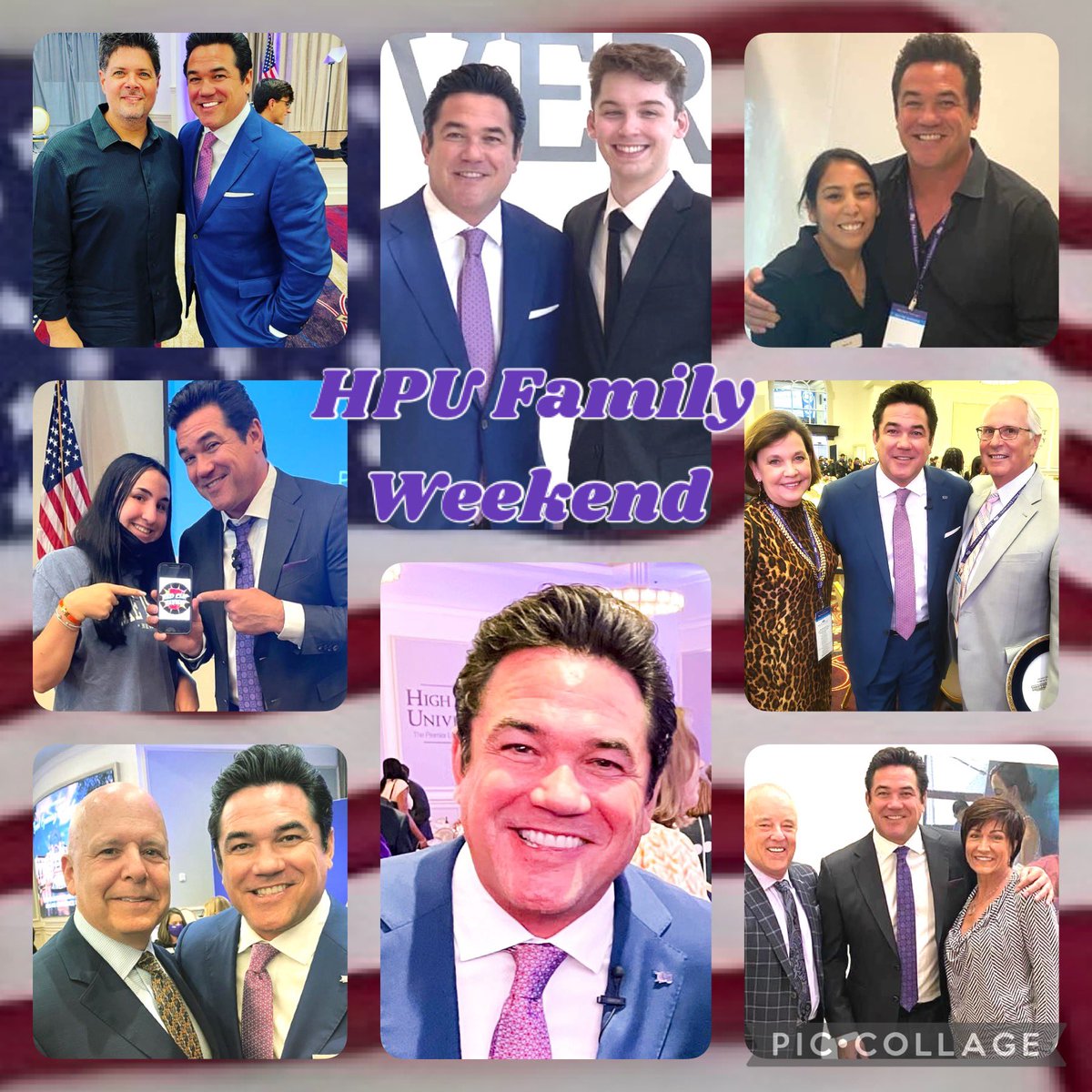 tonichiulli's tweet photo. @deancain hope you had an awesome time at the #HPUFamilyWeekend, as much as the many students, families &amp; special guests enjoyed meeting you!💜
Your kindness &amp; positivity with people is as beautiful as your smile.😊
Blessings to you &amp; Christopher.🙏🏼❤️🇺🇸 https://t.co/VwKrjPq4kn