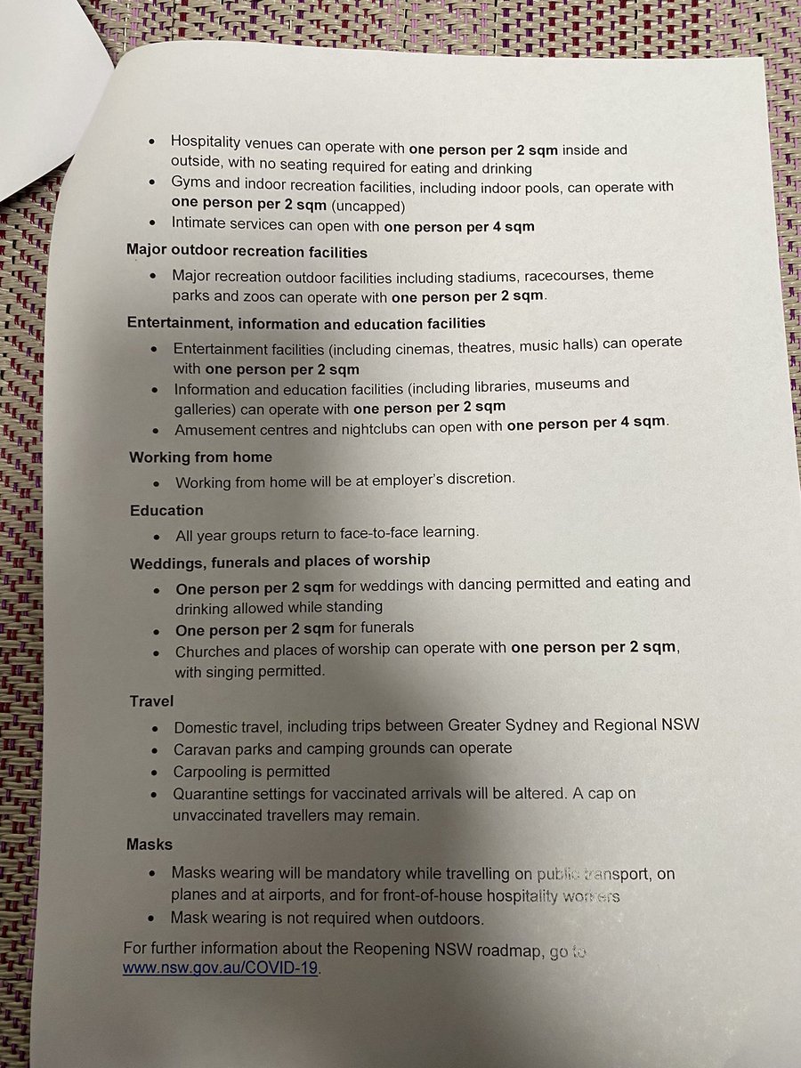 Comprehensive details of NSW roadmap for 80% here -