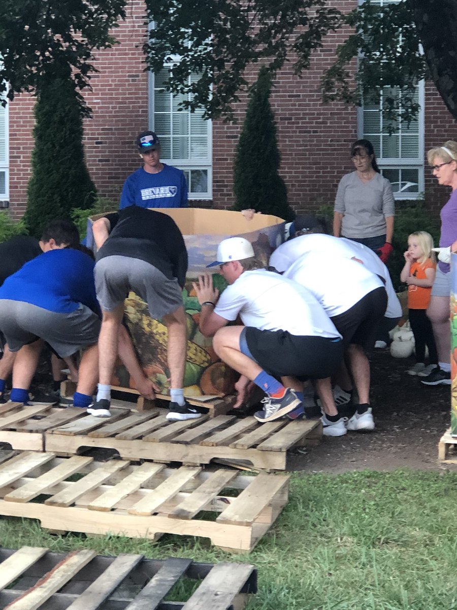 BCNadoBaseball's tweet photo. Boys made quick work of 1600 pumpkins today for Brevard First United Methodist Church. Feels good to be back out in the community lending many a helping hand https://t.co/C2TrzRQk5p