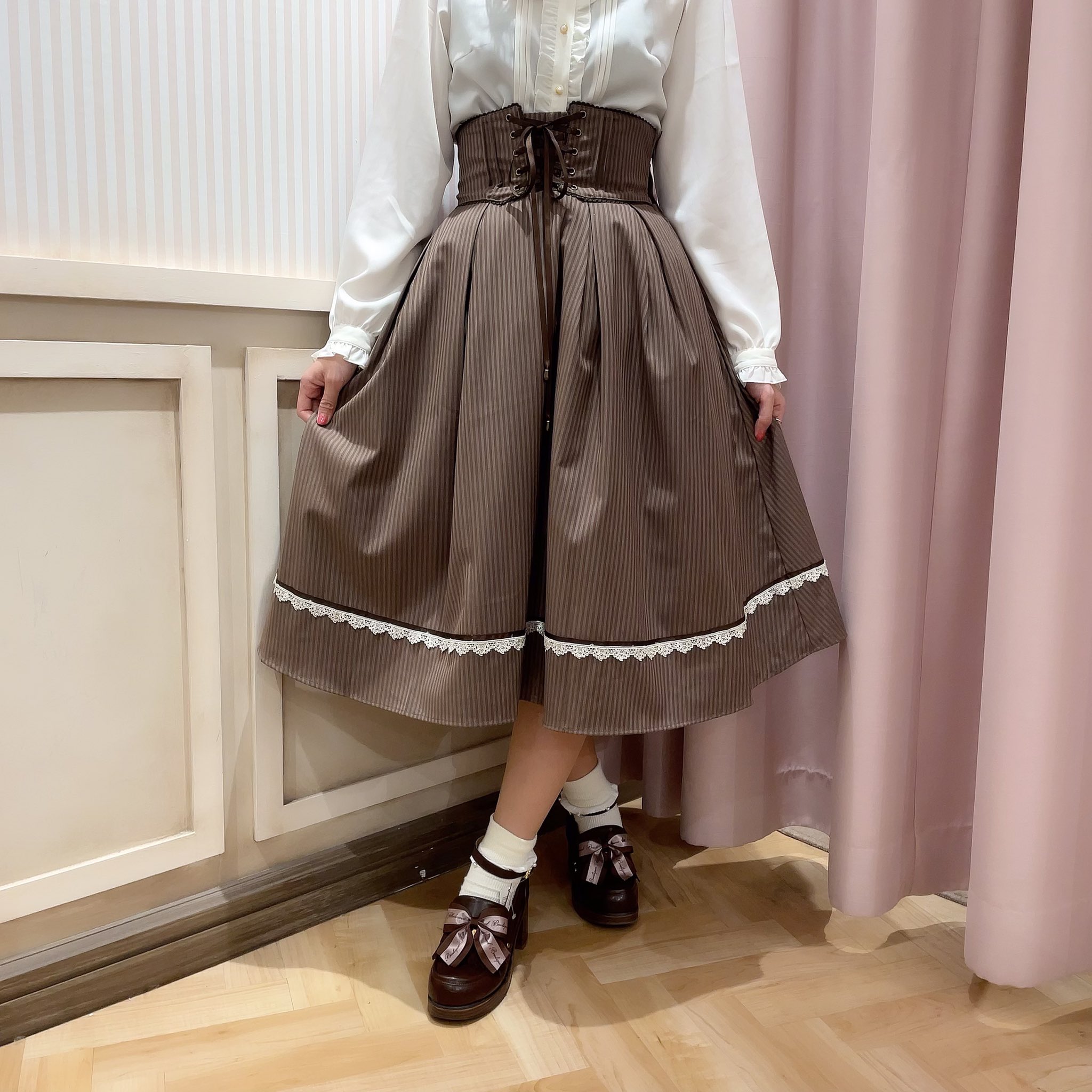 Mademoiselle コルセット風スカート