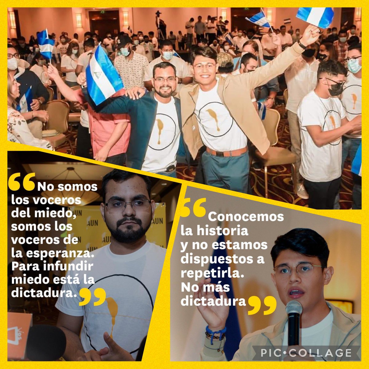moradollyu's tweet photo. Libertad Ya! para mis amigos, dos jovenes brillantes, valientes, honestos e inteligentes. No son delincuentes, no han cometido ningún delito más que luchar por este país #SOSNicaragua 🇳🇮 💛🖤 https://t.co/DUWtBNuT6M