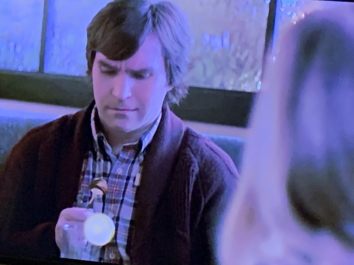 LoaderNancy's tweet photo. Table manners 101. Do not polish your spoon on your sweater. #OhNorman #SSD #TTSL @RandPope #RenewSSD #POstables https://t.co/SjzCd1T54D