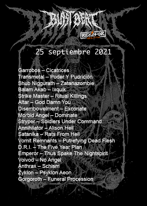 BBeat105's tweet photo. Ya está en nuestro canal de @ApplePodcasts, el programa número 99 de @BBeat105.

#Garrobos, @TRANSMETALMEXI5, #ShubNiggurath, #BalamAkab, @strikemaster666, #Altar, #Disembowelment, @MorbidAngelBand

#StayBlast
#BlastBeat105 https://t.co/tufnayTRtI