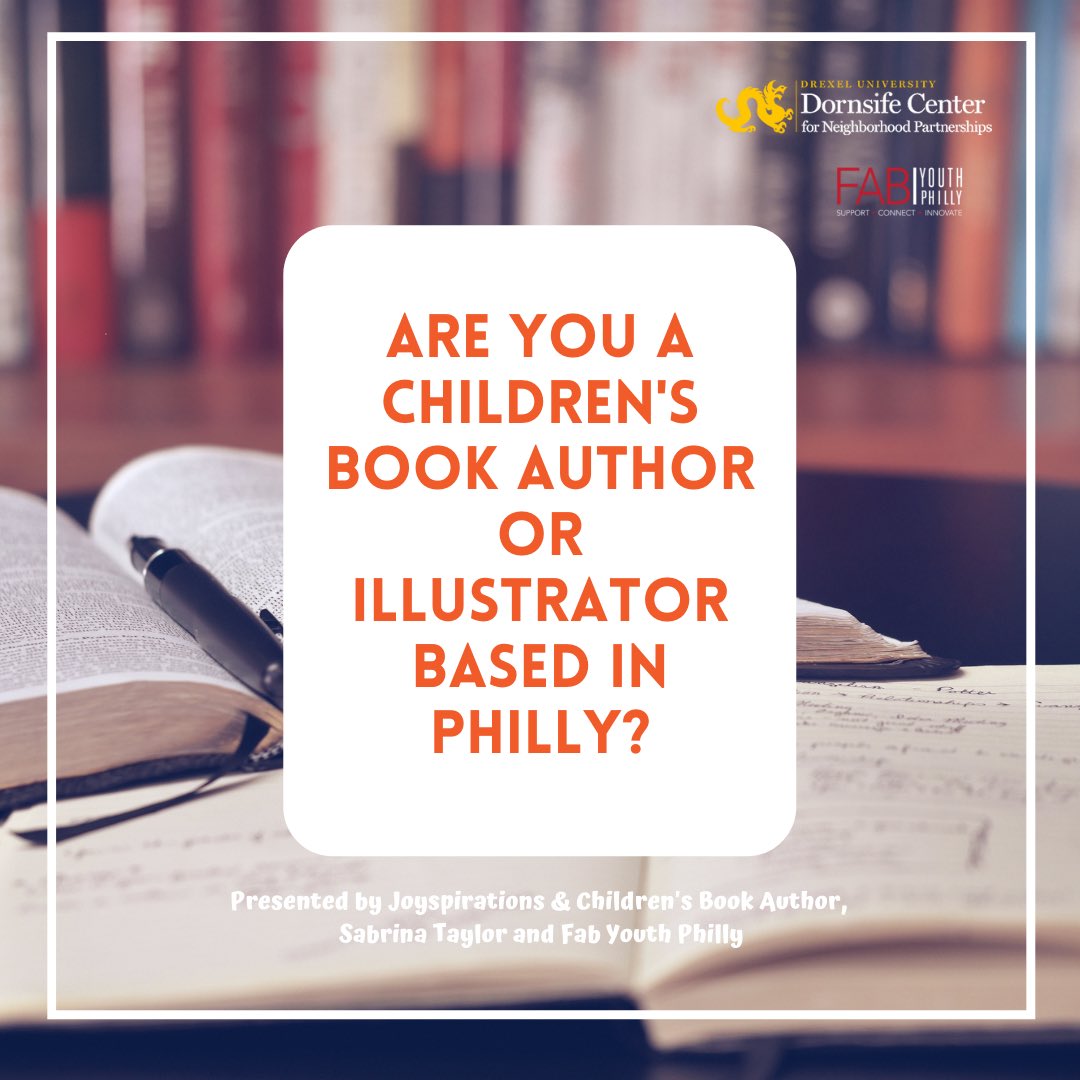 Liveurdream_jfd's tweet photo. Children's Book Author, Sabrina Taylor and @fabyouthphilly are hosting an event to celebrate Children's Book Week and are looking to feature other local, Philly children's book authors &amp; illustrators for this event on Sat. Nov. 13th from 11:30-2pm
DM Sabrina for information https://t.co/i8pn5bX9GO