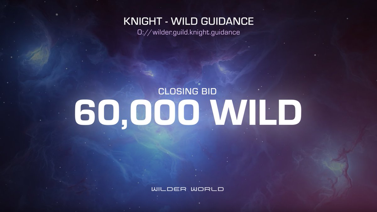 WilderWorld's tweet photo. #WildGuidance now closed for 60,000 $WILD ($76,800) ๐ค
Congrats to @ChadKnight and the Collector (wallet ending in '7Af1') ๐ค
If you are or know the collector, be sure to reach out so we can customize the name plate at the base of the statue when we install it in #Wiami ๐ด https://t.co/j5E4Uka5F6