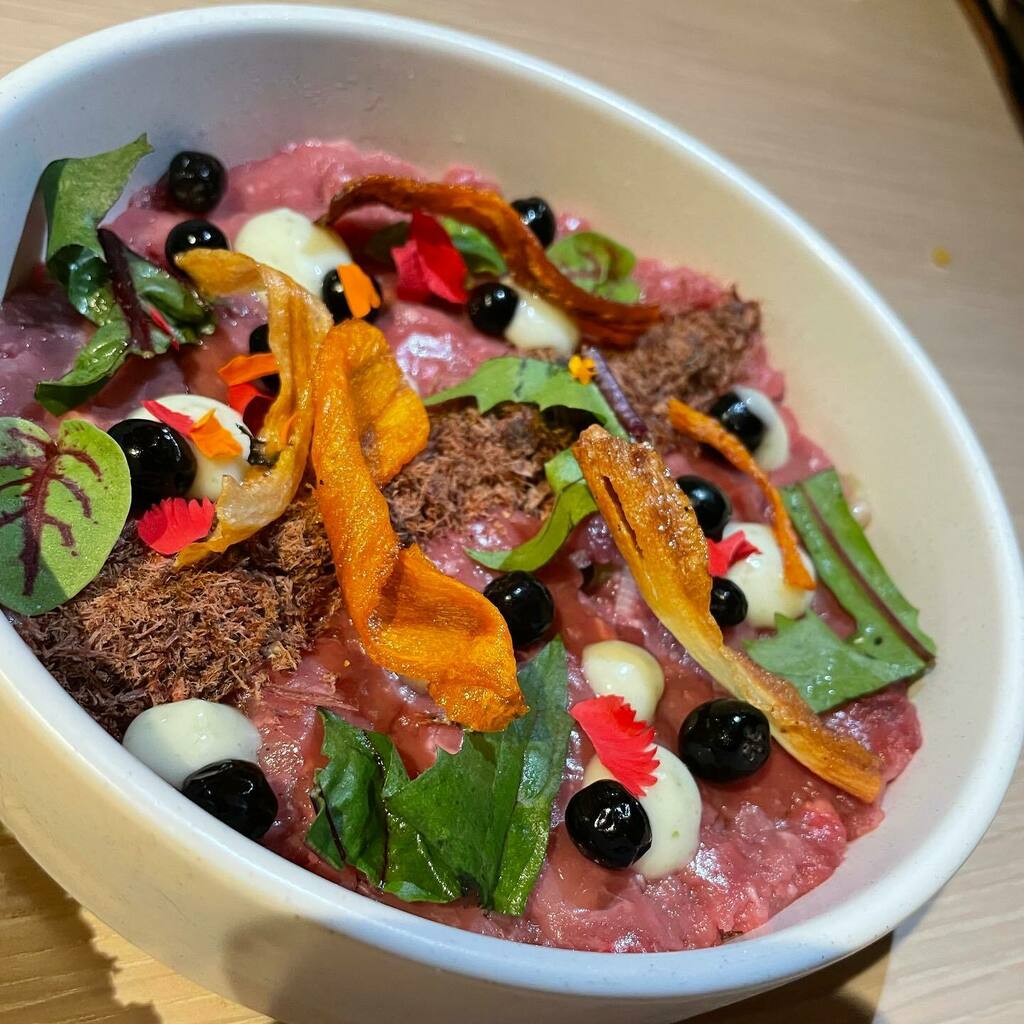 Some of the superb dishes from <a href="/owamni/">Owamni</a> which is a delicious experience with friendly warm staff and a beautiful space. Dinner with @thegordinier and @sintumuang in Mpls. What <a href="/the_sioux_chef/">The Sioux Chef</a> has done here is beyond important, with countless challenges an… instagr.am/p/CUTiIBOsn-7/