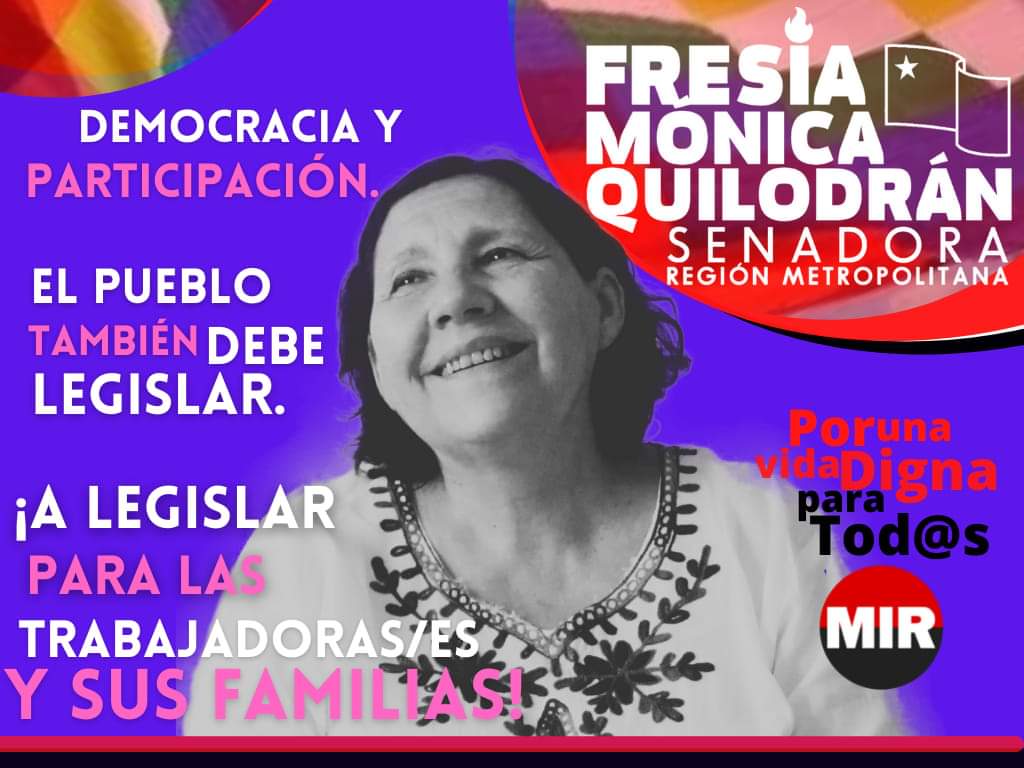 FresiaQuilodran's tweet photo. Por una vida digna para tod@s https://t.co/UveiOZ3BtO