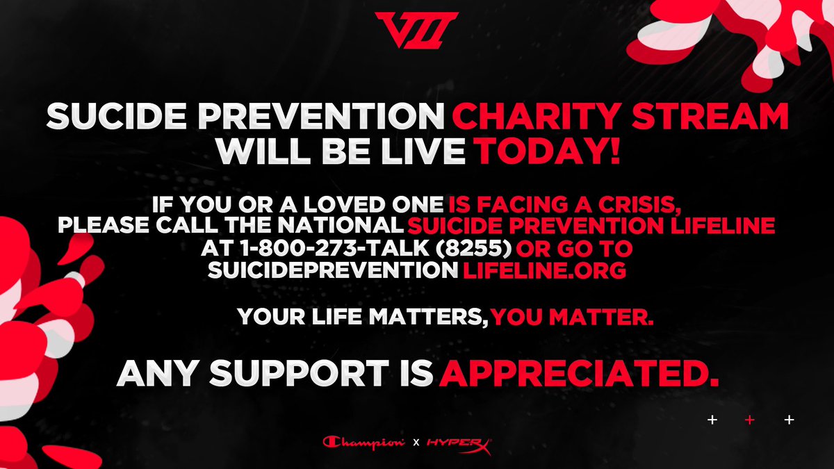 Merrkii's tweet photo. I'M LIVE! 

"Hope For The Day" Charity Stream! with @ProjectVll 

https://t.co/iLvUhSKN53 https://t.co/frNb1pHWVy