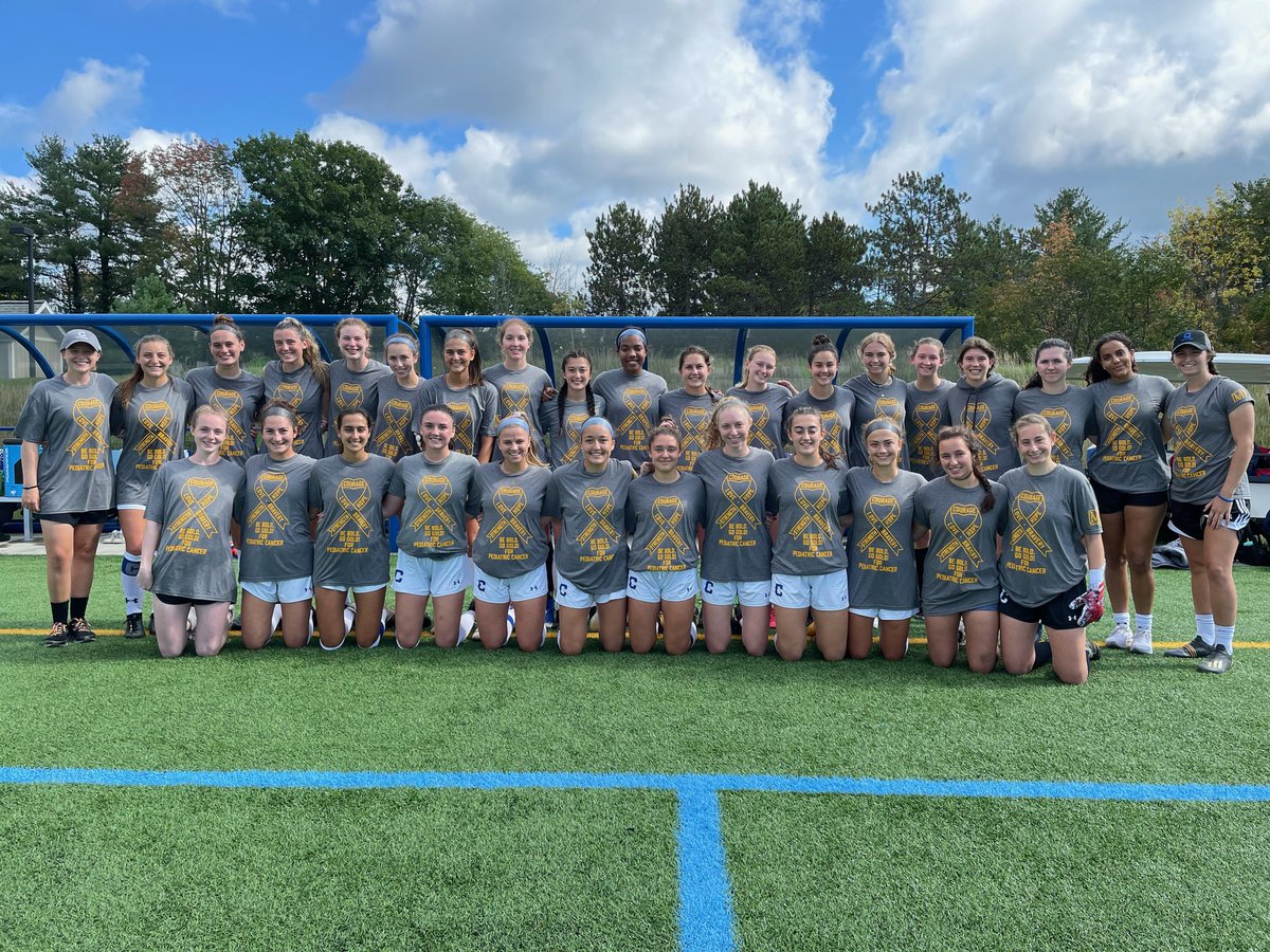 ColbyWSoccer's tweet photo. Thank you to everyone who came out or tuned in to the livestream this weekend to support us. Today we committed to being all in on behalf of the Be Bold Go Gold fund during Childhood Cancer Awareness month. Please donate or learn more at the link in our bio #beboldgogold https://t.co/n84t8GjxTz