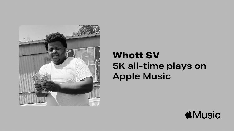 _ZOTTVBIGGER's tweet photo. Might not be much to you, but it’s plenty to me! Just passed a new Milestone on @AppleMusic. Thanks for listening!
https://t.co/DGxmQ54PbP https://t.co/B45K6XQA7I