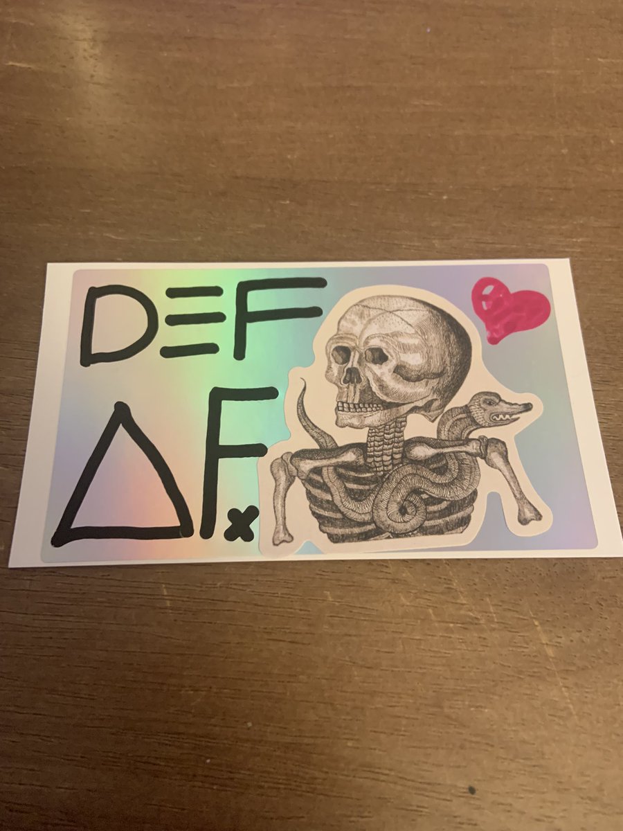KrangleKrass's tweet photo. DEF AF #defaf #stickers #slaps #streetart #grafitti #deafartist #defafdefaf #skulls https://t.co/q8nQTVSzrl