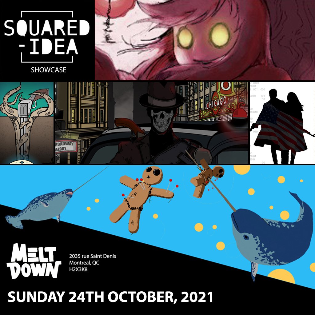 squared_idea's tweet photo. 'Irritable' by artist Libby Hopkinson 

Squared-Idea is hosting a Comic Showcase (👆link in bio👆) at Meltdown MTL on October 24th. The team is extremely excited to showcase their projects + artwork, meet new people and have some fun🍺.

#mtlevents #mtlcomics
 #meltdownmtl #MTL https://t.co/uEfN5uQEOn