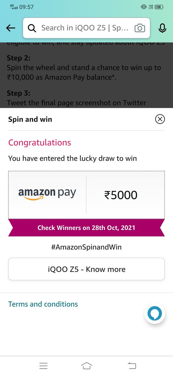 Ronak15Ronak's tweet photo. @amazonIN @iQOOind &amp; use #iQOOZ5 #iQOOZ5Spin&amp;win #AmazonMobileInsider https://t.co/NL8dQRAgW8