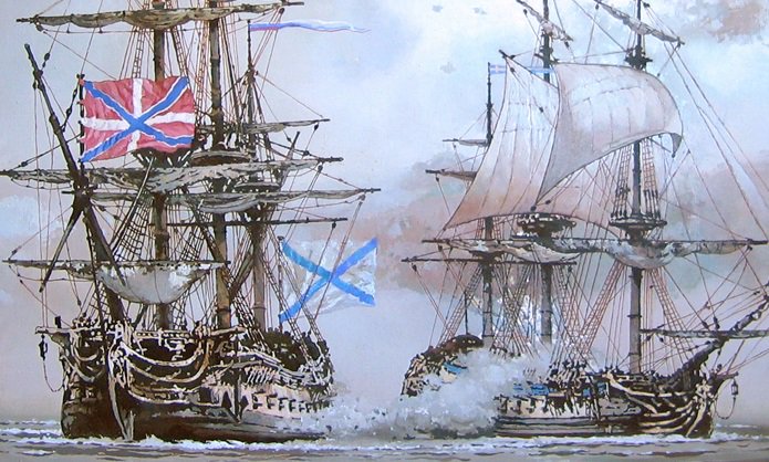 Russia's tweet photo. 🚢 #OTD in 1783 Russia's first ship-of-the-line of 🇷🇺 the Black Sea Fleet - Catherine's Glory - was launched.
66-cannons & a crew of 688 - she proved herself a fighter, weathered many storms, won several battles under a second name - Transfiguration of The Lord.
#RussianNavy https://t.co/AFozlWsYGy