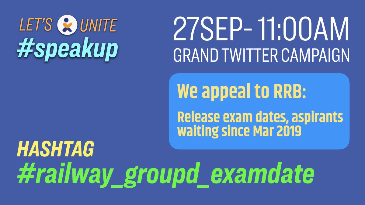RaMoSirOfficial's tweet photo. Aspirants waiting since March 2019 to known the exam date! Dear, RRB please let them know the exam date atleast. #railway_groupd_examdate https://t.co/xnBQpzApWy