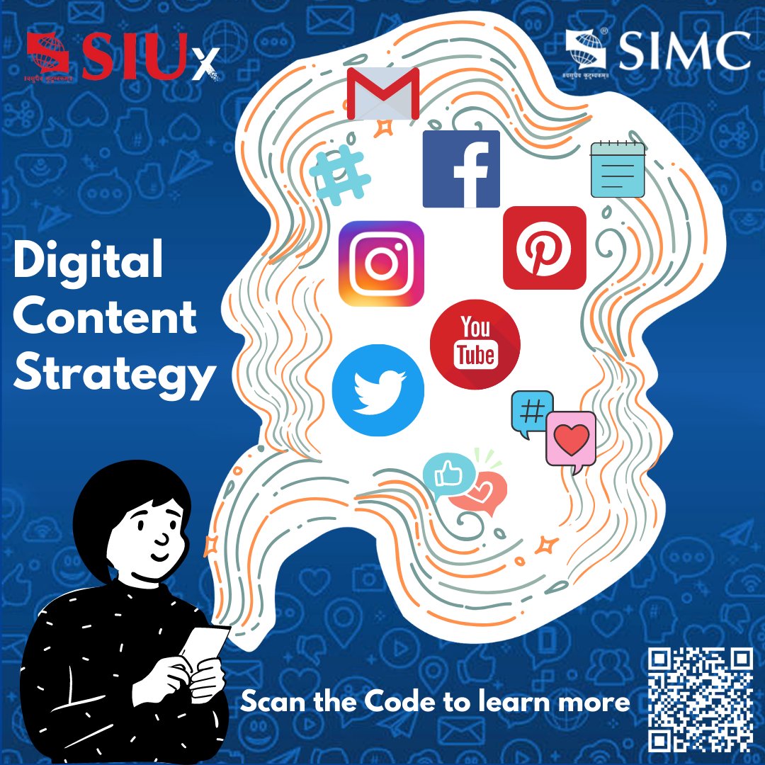 arc_simc's tweet photo. SIUx is launching a course in 'Digital Content Strategy', to be offered by @SIMC_Pune  this October. The course is scheduled to begin on October 17, 2021.  The duration is 16 hours, i.e., 4 weeks, and classes will be scheduled only on the weekends. Register Now!

#SIUx #SIMC https://t.co/y19OLh1mZc
