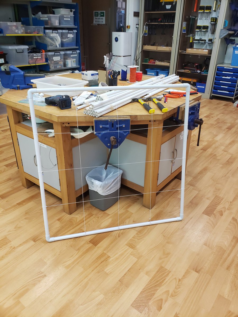 tinker_dixon's tweet photo. Building quadrats with an environmental science class tomorrow. Great way to learn how to use a drill and do some measuring.  Jotting down a few reminders is my favorite lesson plan. https://t.co/LXP1mJNMm8