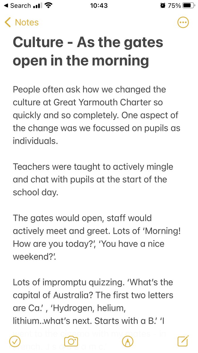 BarryNSmith79's tweet photo. Every school I work with, the start of the day is vitally important. Get that right. It all flows from there. And, as ever, it’s habit. https://t.co/cY4ZPzL8mu
