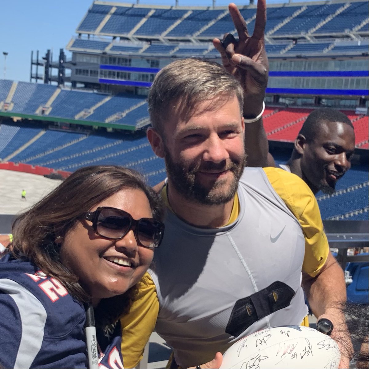 nadina_tech's tweet photo. Congrats @Edelman11 on being honored during halftime at today’s @Patriots game! We miss you #minitron #squirrel #JE11 #JulianEdelman #Patriots https://t.co/TfMAoqt0XK