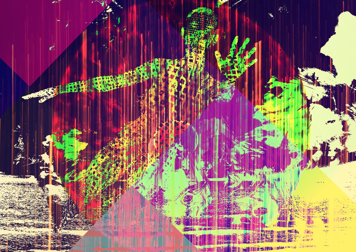 LuvcraftArt's tweet photo. What happens to us when we start to melt into the grid?
---
#digitalart #collage #voice @voicehq #nftart #cryptoart #composition #message #colorful #voice #nft #nftart #voicecom #voicenft https://t.co/AhxbaYr540
