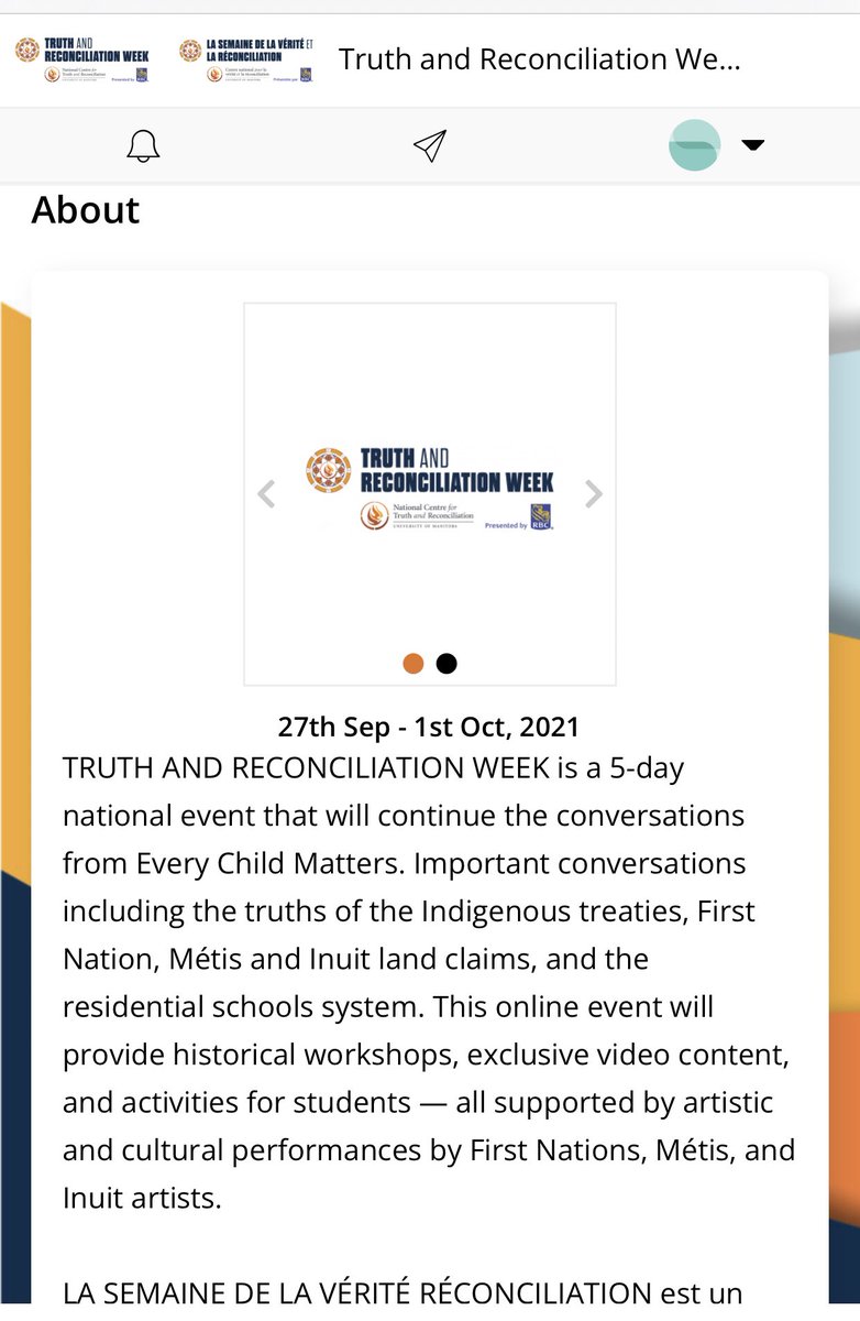 teach__collins's tweet photo. Hoping to catch some of the truth and reconciliation workshops and resources being offered all week long.   Many grade appropriate webinars,activities,video &amp; arts to share with your class. @SCDSB_Schools educators. https://t.co/frGRlx4OxY. Starts at 11:30 each day. your choice https://t.co/DxUs2fC3Ue