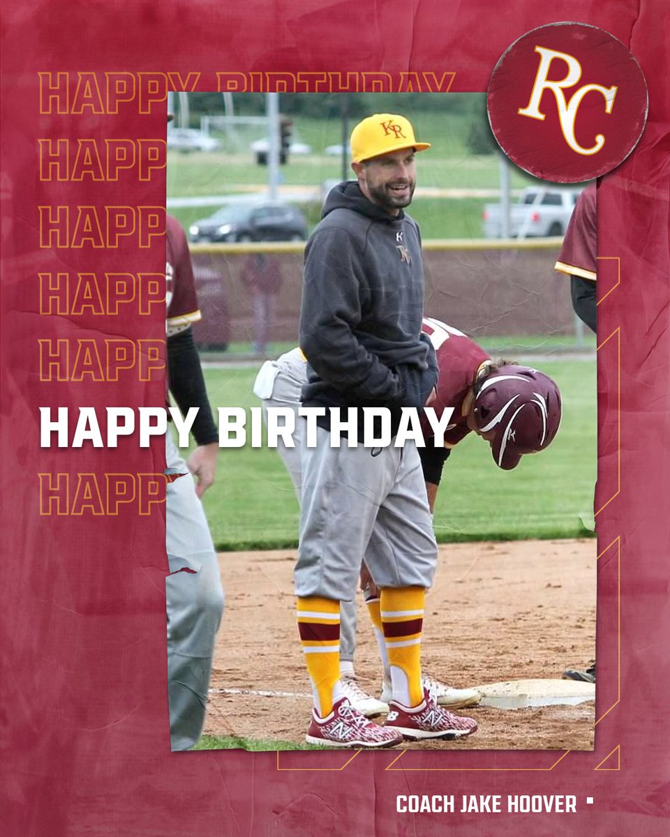 RCHSBall's tweet photo. Happy Birthday to the Chief! Enjoy your day, @HoovKnows! 🦁⚾️🐐 https://t.co/NOJMX2GJsL