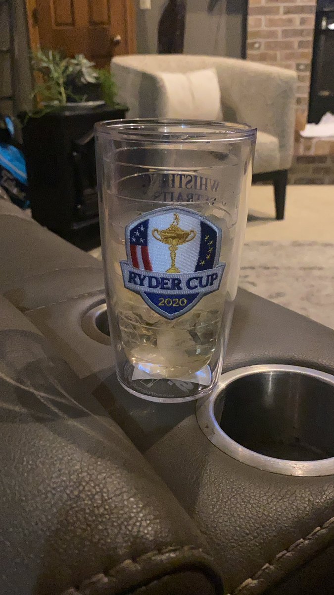 CoachJWPH's tweet photo. Perfect cup for a cocktail after golf filled weekend! #usa #rydercup #champs https://t.co/zNRRmexdIW