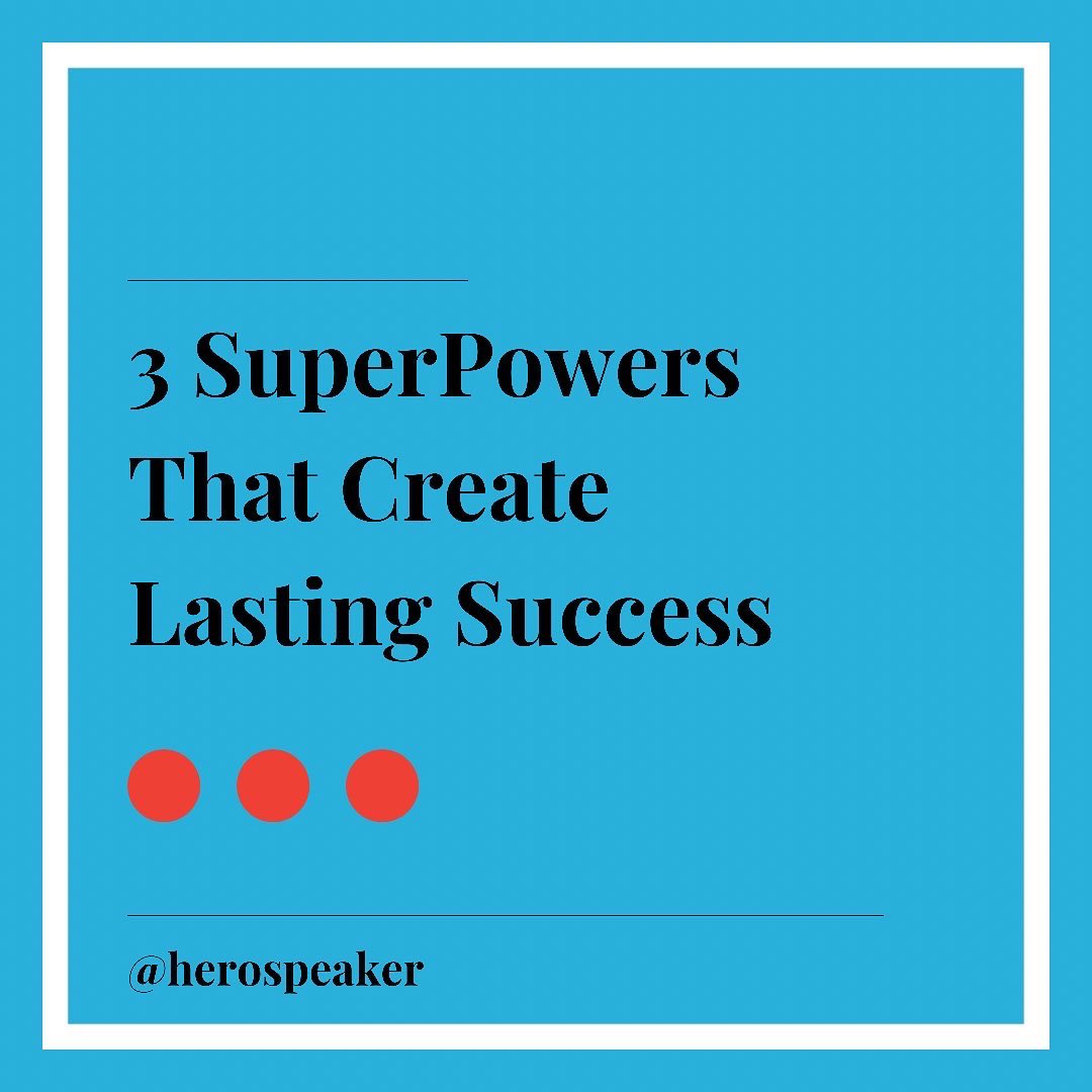 HeroSpeaker's tweet photo. Here are 3 superpowers that create success as we head in to a new week!
.
.
.
#superpowers #beahero #heromindset #heroeffect #newweekahead #bekindalways #bepresent #bewilling #dogreatthings #mindsetiseverything #successfulthinking https://t.co/Cz169fSfOY