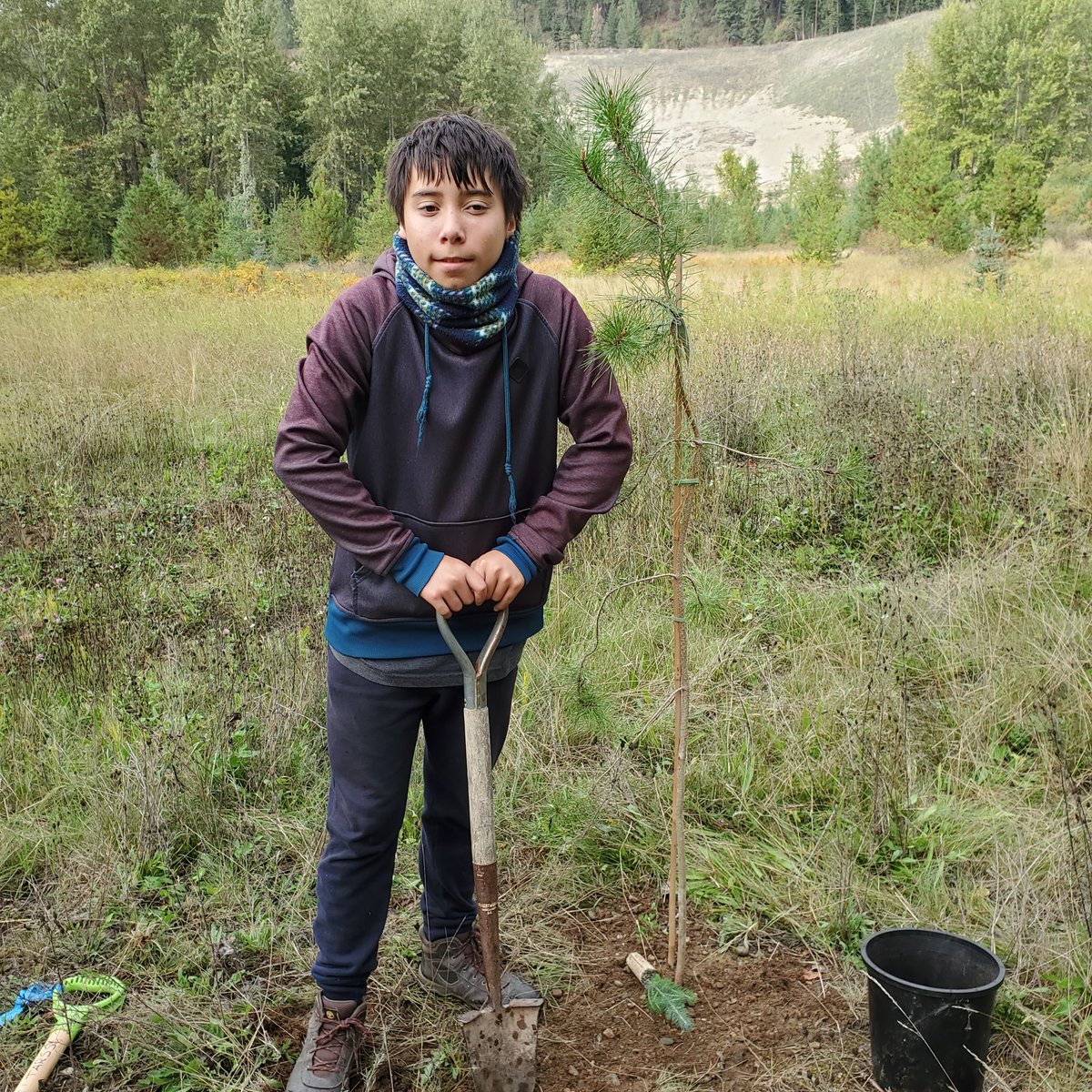 MollyCooperman's tweet photo. Over 200 trees planted at #Tsutswecw Park for #bcriversday thank you @NatureKidsBC and @info_salmon #Interfor for trees and volunteers 🌲🐟🙂 https://t.co/g7AHG0vnCu