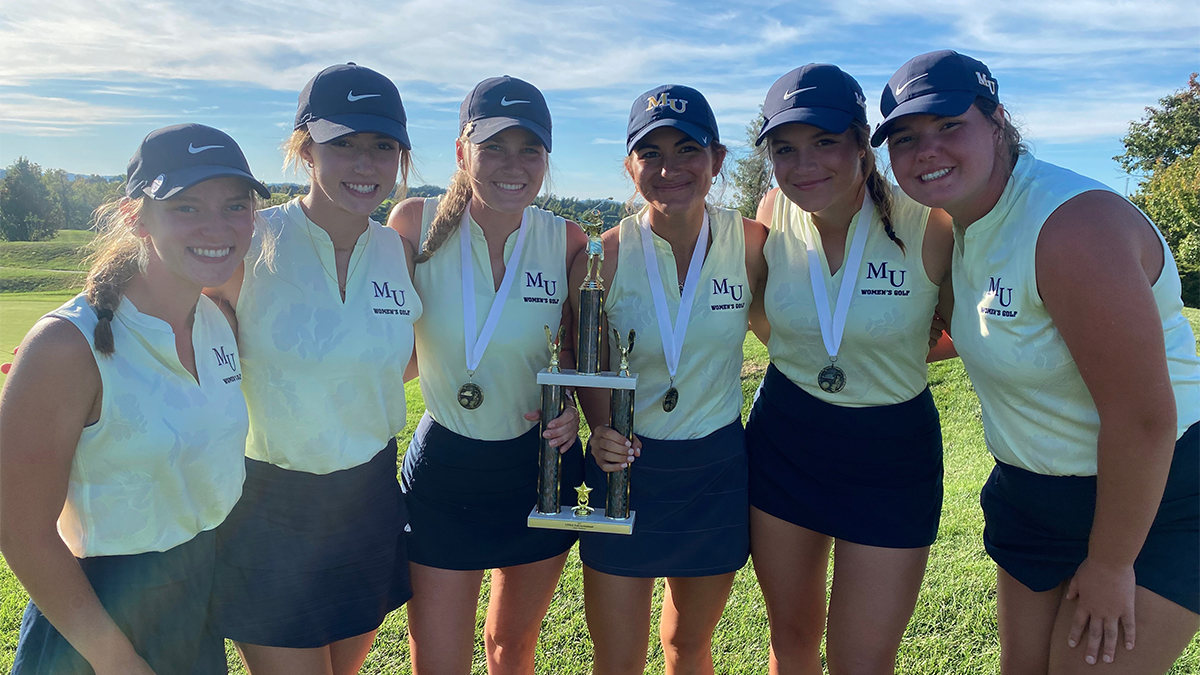 MUKnights's tweet photo. @MarianUnivWGolf: Women's Golf Wins UPike Fall Invite
 - https://t.co/LPQFG9Hlhv https://t.co/2bnvZaj7ey