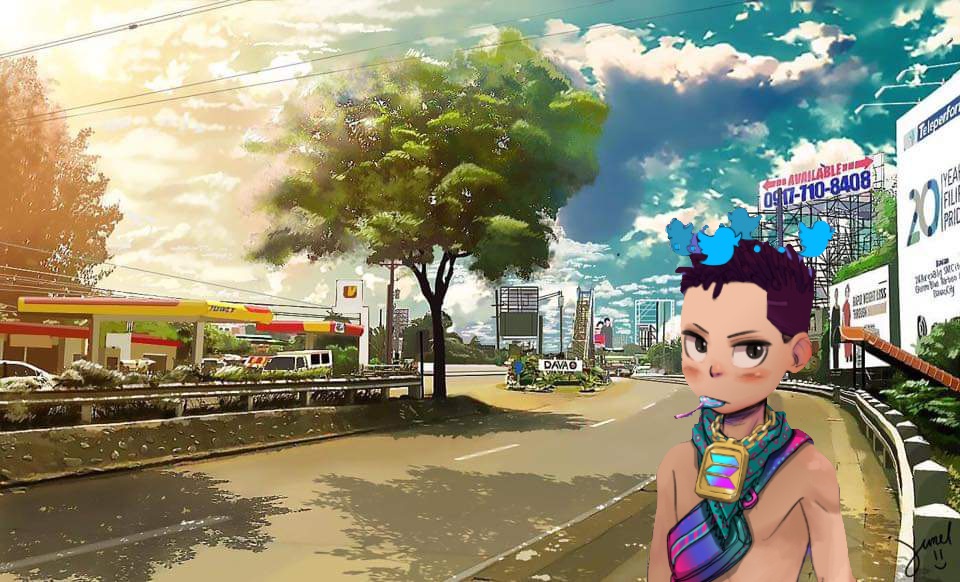 curajek's tweet photo. Greetings from Davao City Philippines 🇵🇭 @AuroryProject the city background was drawn by a local artist Junel Paguidopon 🔥🔥 #auroryworldtour https://t.co/OCziMJa6rm