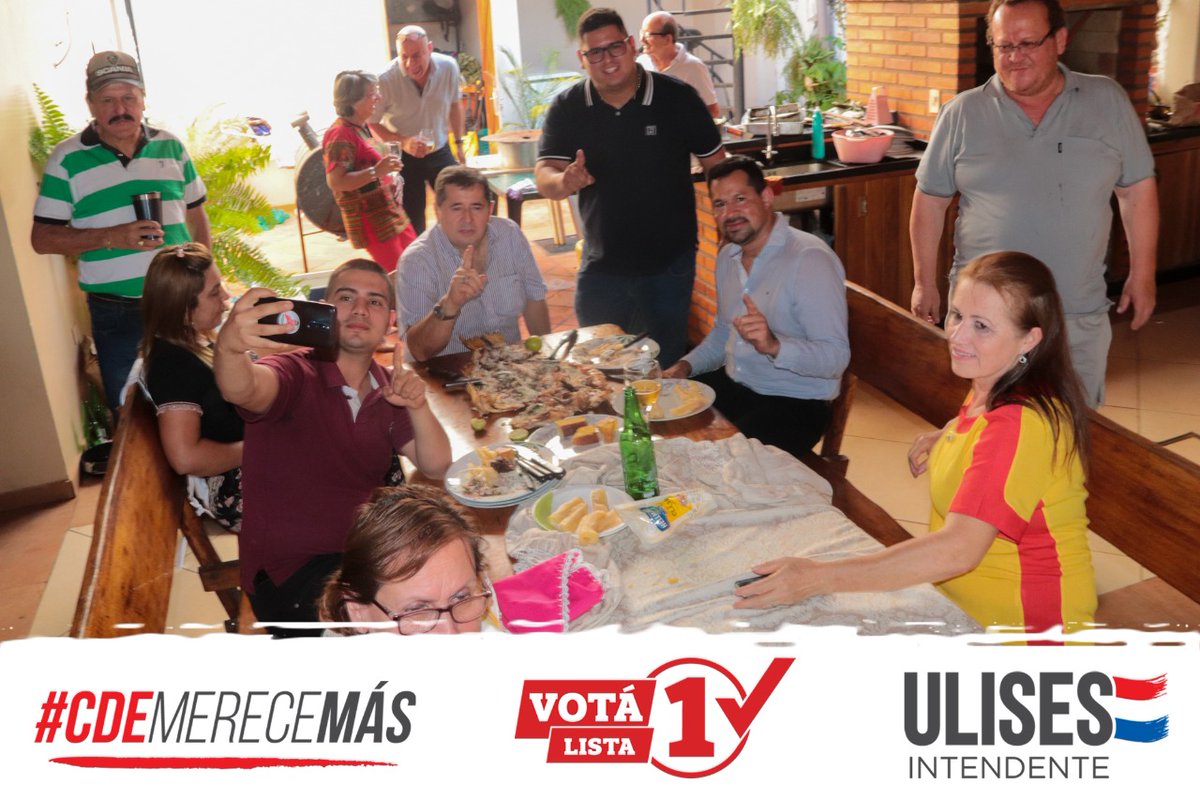 UliQuintana's tweet photo. 🚩 Reunión organizada por el amigo candidato a concejal Hernán Cardozo🚩
El barrio Fátima dijo que sí a la lista 1, nos recibieron los familiares y amigos de Cardozo, todos firmes con nuestro proyecto.
Vamos juntos por el cambio en CDE ✔️💪🏻
#LISTA1
#ULISESINTENDENTE https://t.co/7TIFBa9ZLs