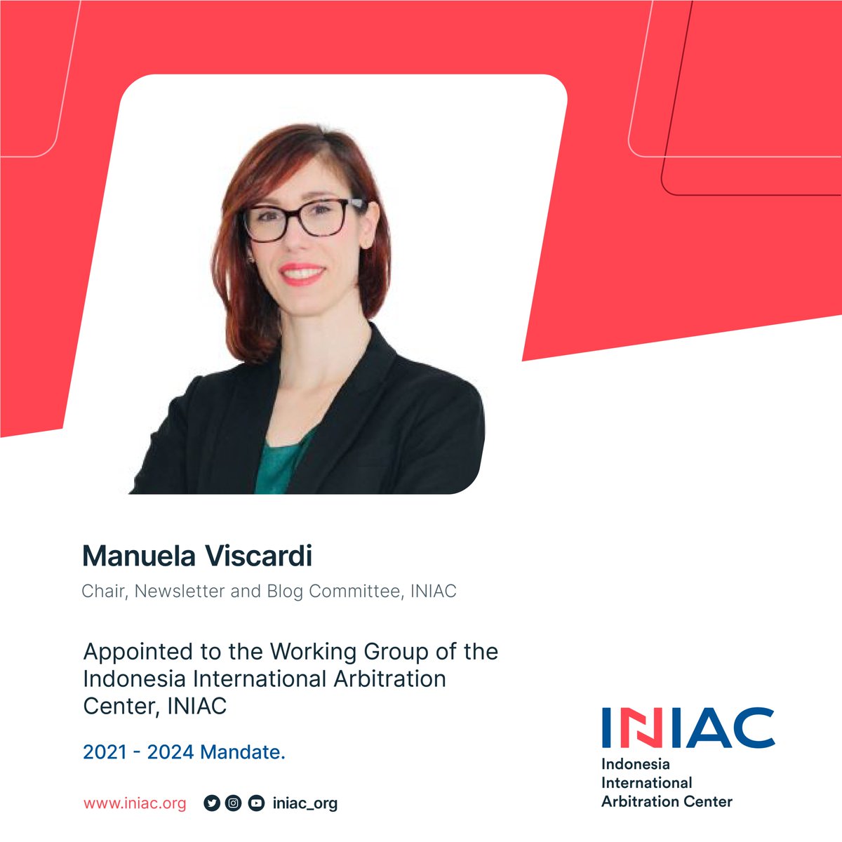 iniac_org's tweet photo. Welcome back to another episode of INIAC 'Meet and Greet' featuring another member of the working group, Manuela Viscardi, the chairperson of the Blog and Newsletter Committee at INIAC. She is the founder of Caronte Consultancy, an international and interdisciplinary law firm. https://t.co/qdva5z3mld