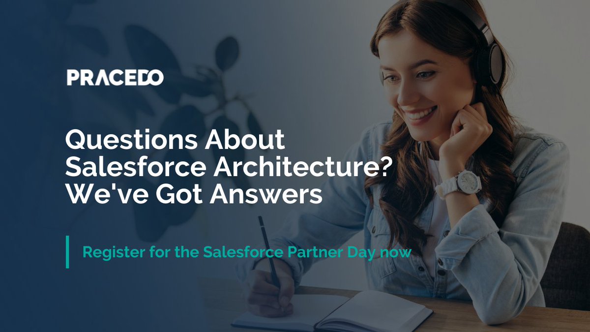 Pracedo's tweet image. Pracedo will take part in the @SalesforceOrg Ask A Partner Expert Session during their #SFDOWeekOfLearning! Join us on 8th October 2021 when we answer your questions about Salesforce Architecture.
Register now: ow.ly/49J150GgLOY
#SalesforcePartner #SalesforceArchitecture