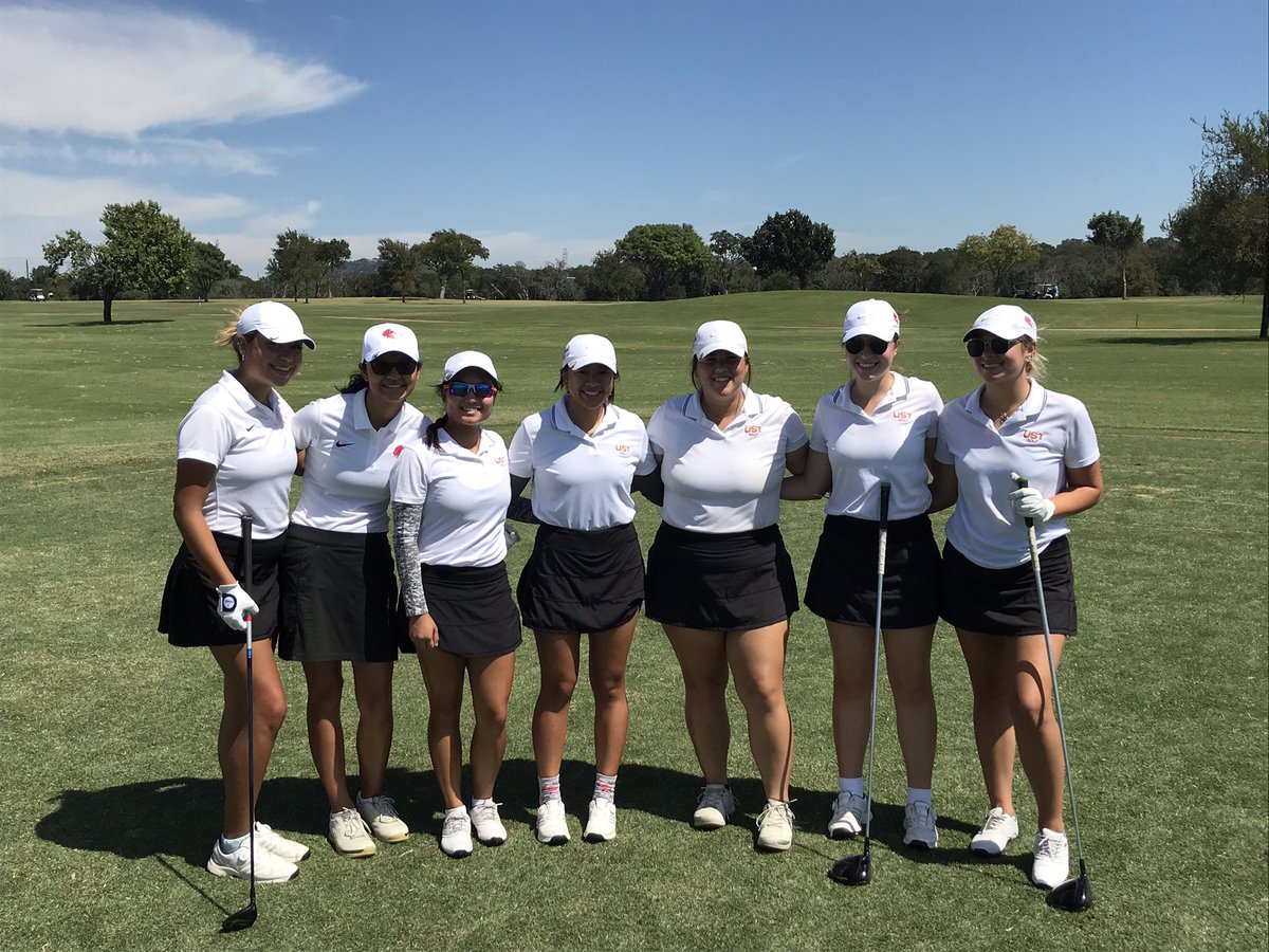 USTCeltsGolf's tweet photo. The Lady Celts begin play tomorrow in the “Queen of the Hills” Invitational hosted by Schreiner U. The tournament is Mon/Tue and will be played at Buckhorn Golf Course in Comfort, Tx. Time to bring home some “Bling”. @USTCeltsGolf @USTAthletics #GoCelts 🏌️‍♀️⛳️ https://t.co/5OU9BkmtE1