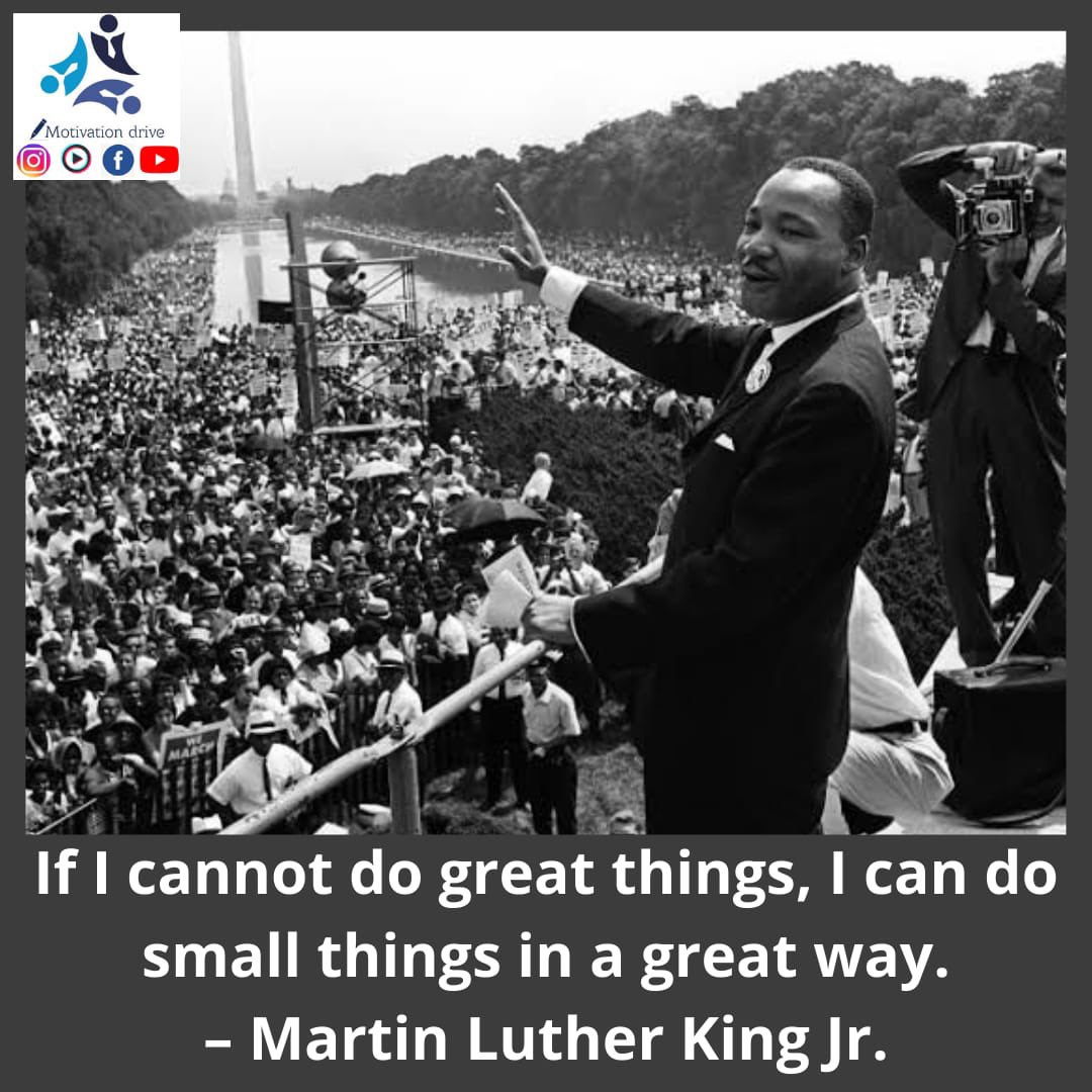 RajaKum11579710's tweet photo. If I cannot do great things, I can do small things in a great way.
– Martin Luther King Jr.
#great #small #big #goals #success #greatway #impact #hardwork #motivationalquotes #inspirationalquotes https://t.co/AAQULL3E5X