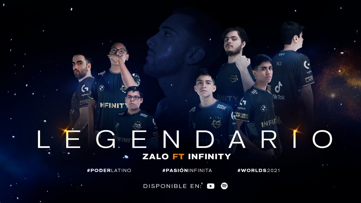 InFinitye_sport's tweet photo. ZALO | LEGENDARIO
Escucha ahora el tema oficial que acompaña a INFINITY en este #Worlds2021
📽 https://t.co/Gw6LMTW1Xj
🎧 https://t.co/b72tCi6Ufv
#goINF ♾ #PoderLatino 🔥 #PasionInfinita ♥ #INFINITYMusic 🎶 https://t.co/HhUCnA9u0P