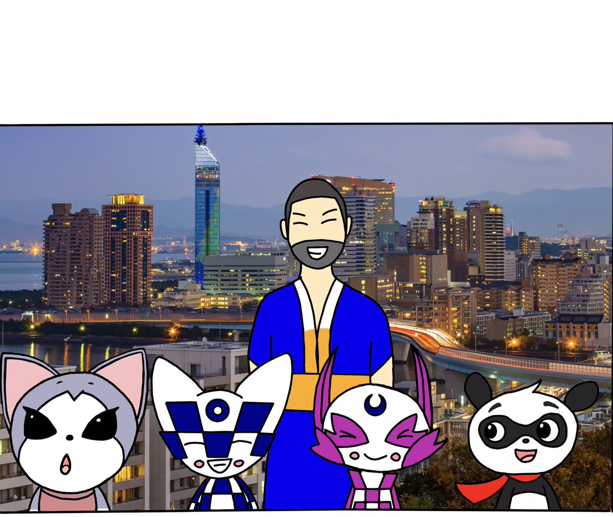 MiraSome_Bovs's tweet photo. 彼らはなんて幸せで美しい家族なのでしょう。
谷口さんの美しいキャラクター���子供たちとの家族写真 ヌヌコ、ジャパンダ、ミライトワ, ソメイティ. #ヌヌコビヨリ #ジャパンダ #ミライトワ #ソメイティ https://t.co/hVHodvUABi