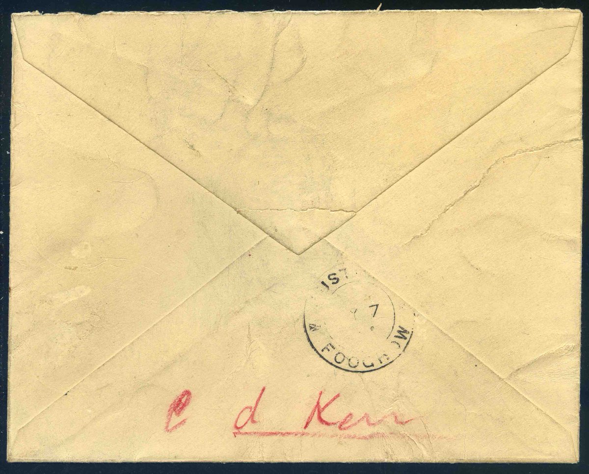 ZurichAsiaStamp's tweet photo. teaser of the upcoming #auction
lot 147
1897 (4 May) A cover from #Shanghai registered to #Foochow bearing #Red_Revenues large figures surcharged 1c on 3c
#RedRevenue #SmallDragon #Imperial_China #ImperialChina #Postal_History #PostalHistory #philately https://t.co/w1KsTfDtTy