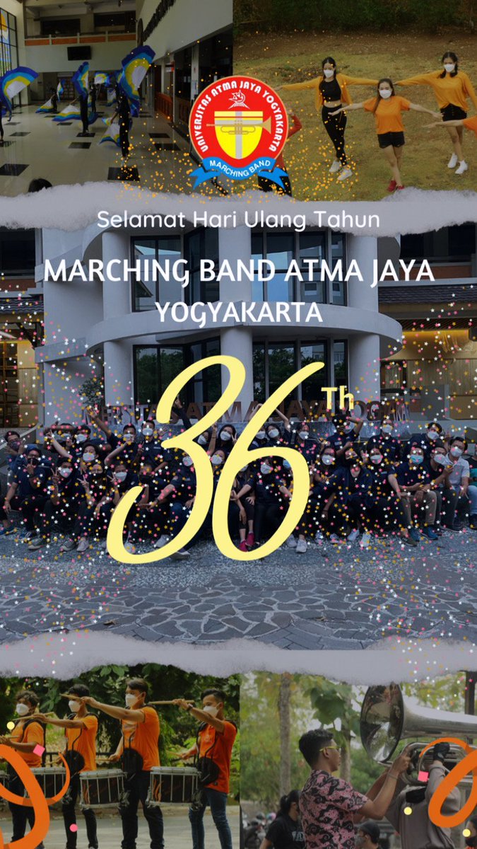MBAtmajaya's tweet photo. Selamat pagi temen-temenn✨👋🏻
hari ini merupakan hari spesial nih untuk kita semuaa🥳🥳🥳 Senin, 27 September 2021 merupakan hari ulang tahun Marching Band Atma Jaya Yogyakarta.
#VIVAMBA
#GIVEYOURBEST https://t.co/B55TQHsFjy