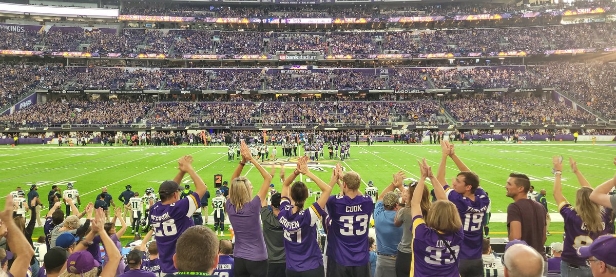 #Skol ! Great day to cheer on our home team with a wonderful friend.