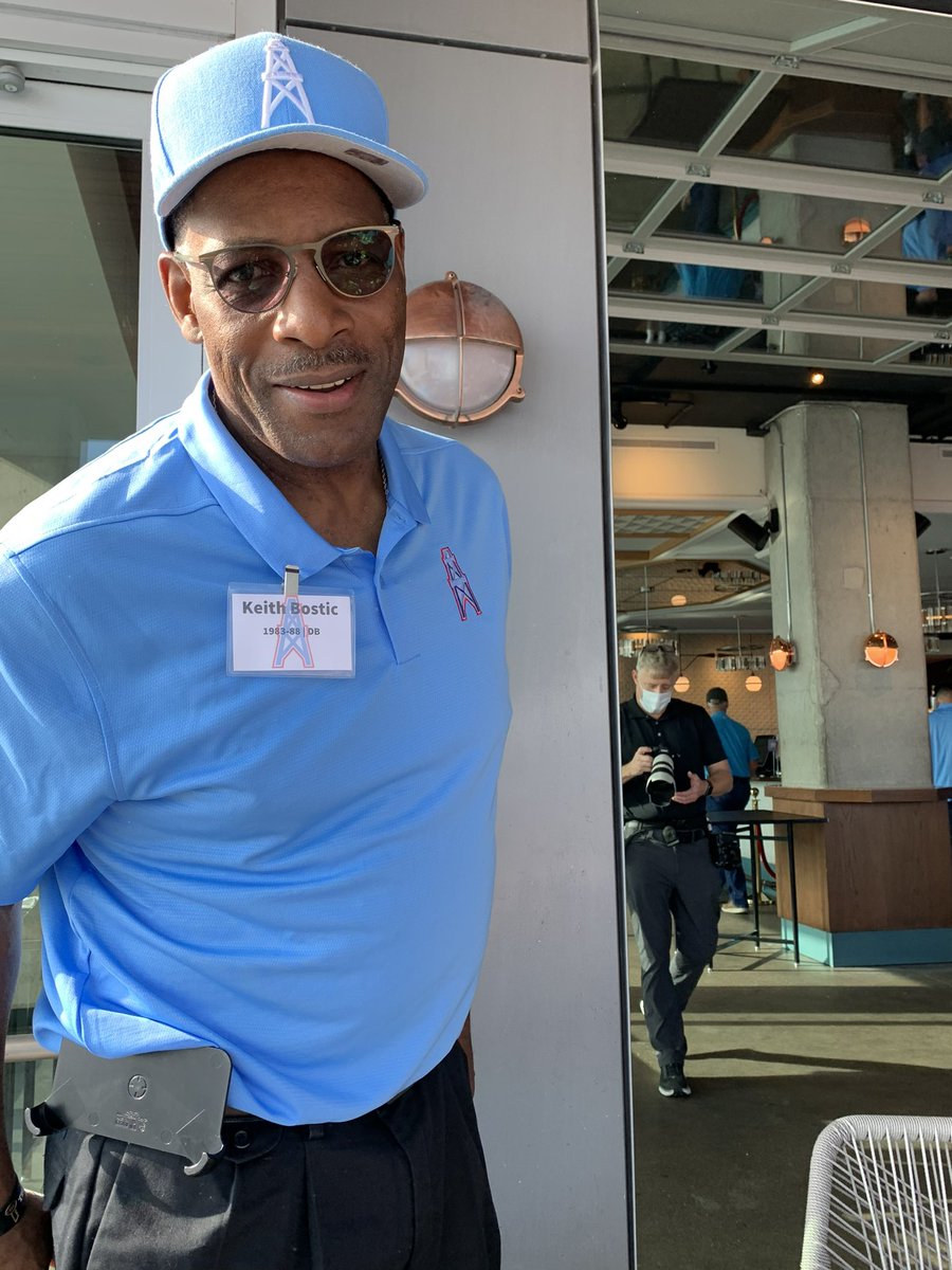 RPHS_FB's tweet photo. Congratulations to our own KEITH BOSTIC! Celebrating the Oilers Tribute Week in Nashville! We are so proud and honored to have him on our coaching staff and to be a Ridge Point Panther! #LuvYaBlue #HoustonOilers https://t.co/fnhcJWUMEQ