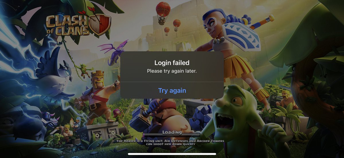 Christian4326m's tweet photo. @ClashofClans anyone else having this issue ? #ClashOfClans https://t.co/PnZWhZ8JV7