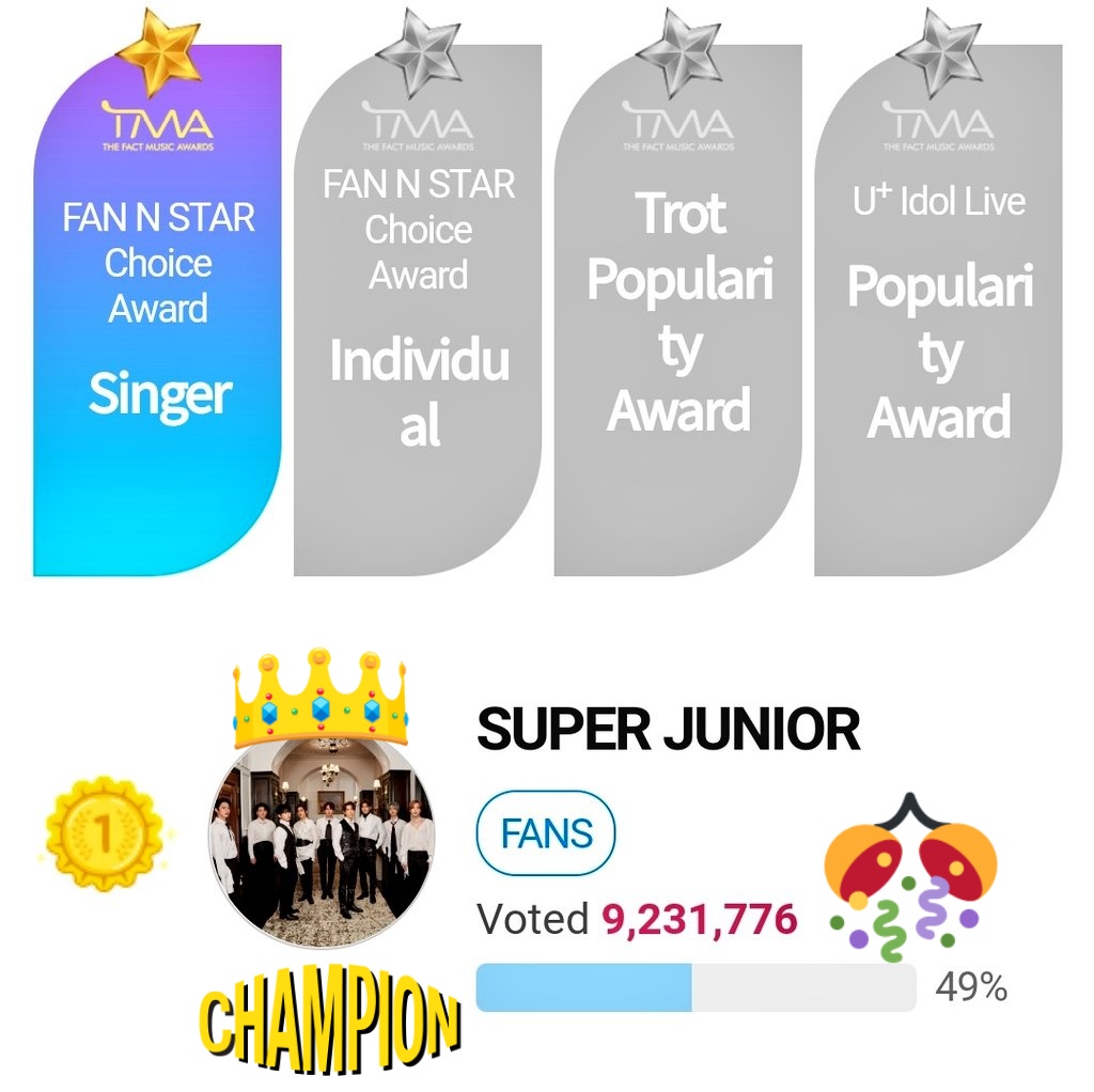ELFLatam's tweet photo. ¡Felicidades #SuperJunior &amp; ELF!

¡FAN N STAR CHOICE AWARD 2021 @SJofficial!

#TMA2021 #SJ_The_Last_Man_Standing @thefact_TMA @thefactnews https://t.co/5QQh9bktF8