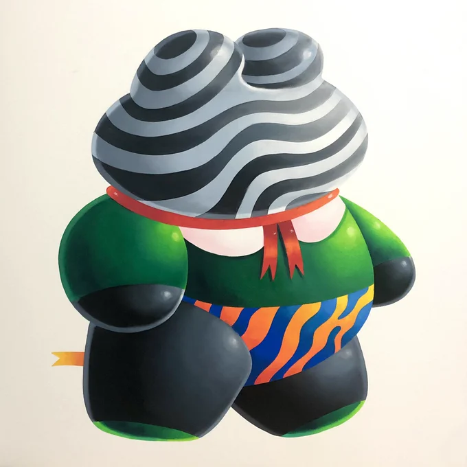 VINYL TOY
クレヨンで描いています 