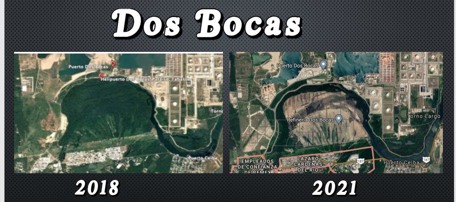 ShelzyMx's tweet photo. El cinismo de López es brutal y destructivo!!

Están destruyendo los manglares para construir la refinería de Dos Bocas, Tabasco,  se ha tenido el costo de un bosque de manglares un árbol atesorado por los conservacionistas por su labor para combatir el cambio climático. https://t.co/O4dedQfzNf